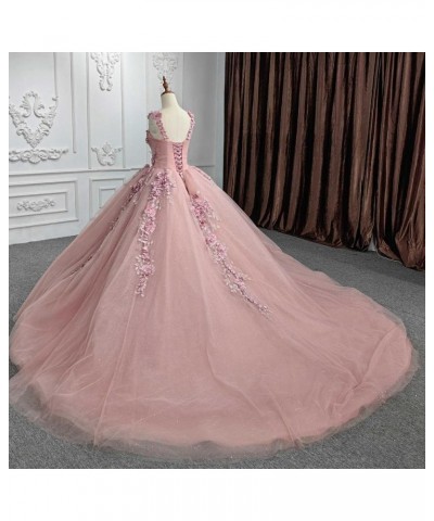 Flora Lace Quinceanera Dresses Ball Gown Sparkly Tulle Off Shoulder Prom Dresses Sweet 15 16 Dresses for Women PF39 Lavender ...