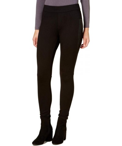 Womens Mixed Media Casual Leggings Deepblack $11.96 Leggings