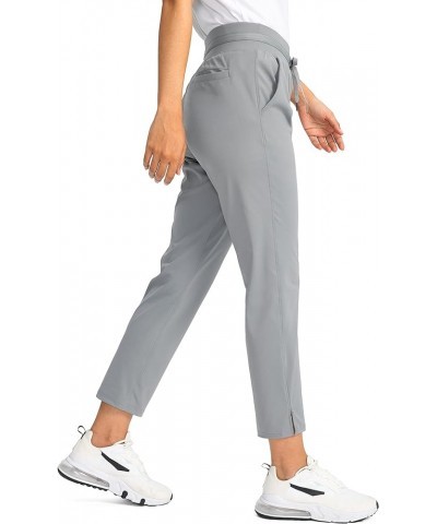 Women's Golf Pants with 4 Pockets 7/8 Stretch High Wasited Sweatpants Travel Athletic Work Pants for Women Bright Grey $21.19...