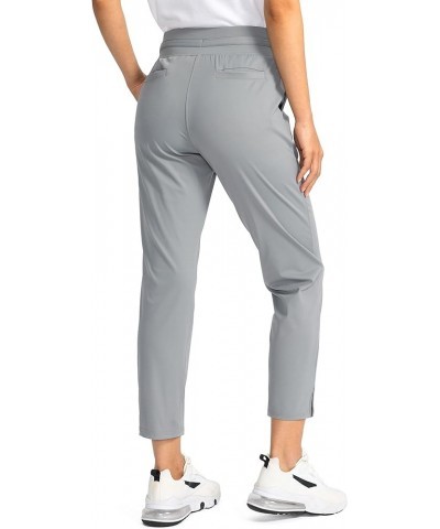 Women's Golf Pants with 4 Pockets 7/8 Stretch High Wasited Sweatpants Travel Athletic Work Pants for Women Bright Grey $21.19...