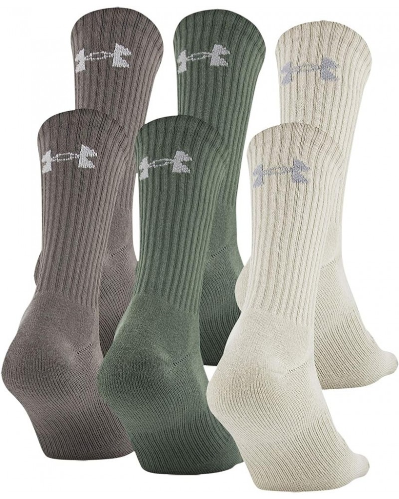 Adult Cotton Crew Socks, Multipairs Neutral Assorted (6-pairs) $16.25 Socks