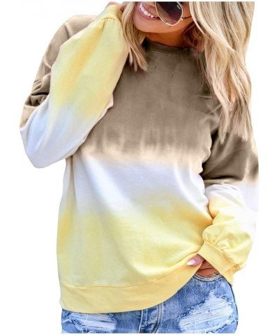 Long Sleeve Shirts For Women Fall Fashion 2022 Tie Dye Tops Oversized Crewneck Sweatshirt Casual Loose Pullover Tunic Clothes...