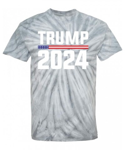 Trump for President - MAGA Republican Men's T-Shirt Silver Tie Dye - 2024 $9.44 T-Shirts