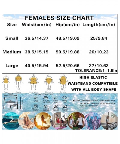 Women's Drawstring Board Shorts Quick Dry Stretch Novelty Patterns Swimsuits Swimwear Bottoms S-L Multi31 $12.25 Swimsuits