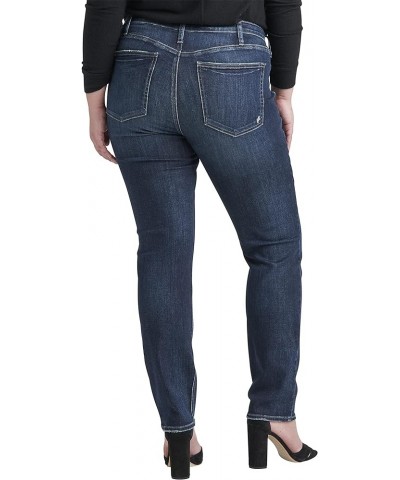 Women's Plus Size Most Wanted Mid Rise Straight Leg Jeans Dark Wash Egx413 $27.13 Jeans