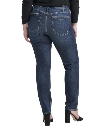 Women's Plus Size Most Wanted Mid Rise Straight Leg Jeans Dark Wash Egx413 $27.13 Jeans