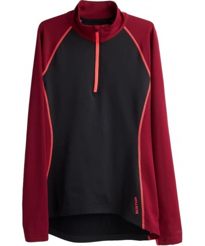 Women's Heavyweight X Base Layer Quarter-Zip Mulled Berry / True Black Large $32.53 Activewear