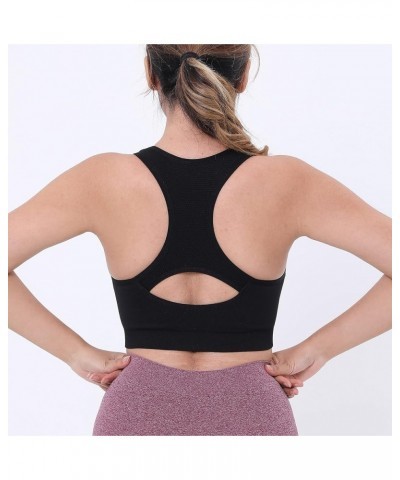 3 Pack Women's Medium Support Cross Back Wirefree Removable Cups Yoga Sport Bra Bbb- B108 $16.32 Lingerie