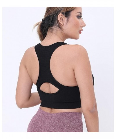 3 Pack Women's Medium Support Cross Back Wirefree Removable Cups Yoga Sport Bra Bbb- B108 $16.32 Lingerie