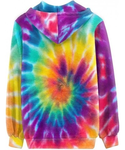 Women Hoodie Full Zip Up Hooded Sweatshirt Long Sleeve Casual Oversize Hoodie Jacket Tie-dye $23.36 Hoodies & Sweatshirts