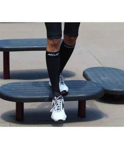 Compression Socks for Men & Woman - Mojo Power Performance & Recovery Black $13.54 Activewear