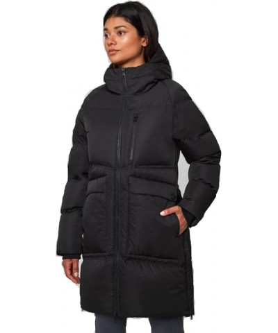 Women's Outdoor Project Mid-Length Puffer Jacket Black $31.89 Jackets