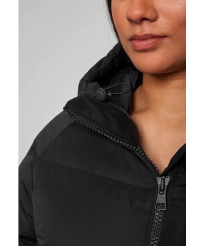 Women's Outdoor Project Mid-Length Puffer Jacket Black $31.89 Jackets