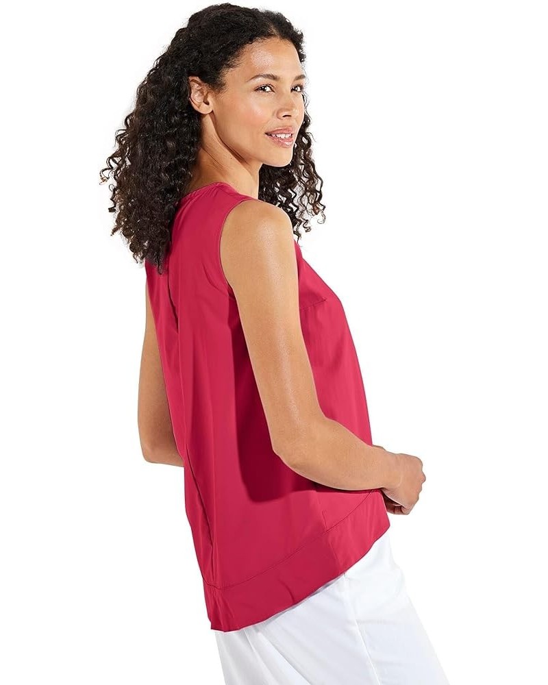 UPF 50+ Women's St. Tropez Swing Tank Top - Sun Protective Lush Magenta $17.50 Tanks