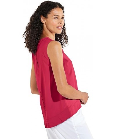 UPF 50+ Women's St. Tropez Swing Tank Top - Sun Protective Lush Magenta $17.50 Tanks