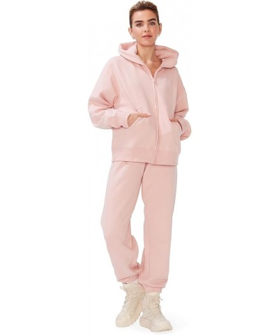 Zip Hoodie for Women – Oversized, Boyfriend Fit – Cozy Loungewear Premium Midweight Fleece Pink Rose $13.98 Hoodies & Sweatsh...