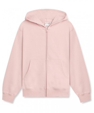 Zip Hoodie for Women – Oversized, Boyfriend Fit – Cozy Loungewear Premium Midweight Fleece Pink Rose $13.98 Hoodies & Sweatsh...