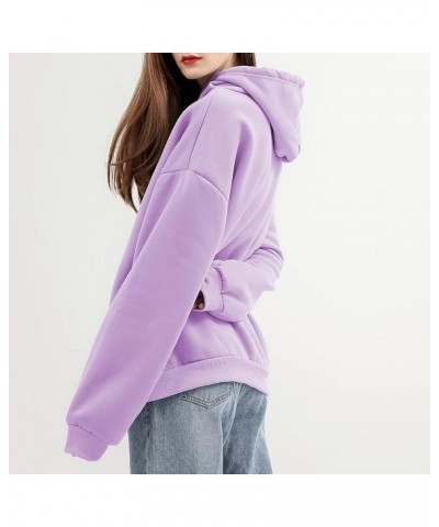 Hoodies for Women Cute Hamster Print Graphic Kawaii Clothes Pullover Teen Girls Aesthetic Cartoon Casual Sweatshirts Purple $...