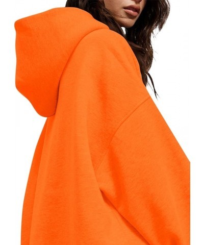 Womens Oversized Sweatshirts Pullover Long Sleeve Hooded Sweatshirt Casual Fall Winter Outfits 2023 Fall Clothes B Orange $7....