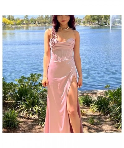 Halter Prom Dresses Sweetheart with Slit Formal Party Evening Dresses Teal $20.00 Dresses