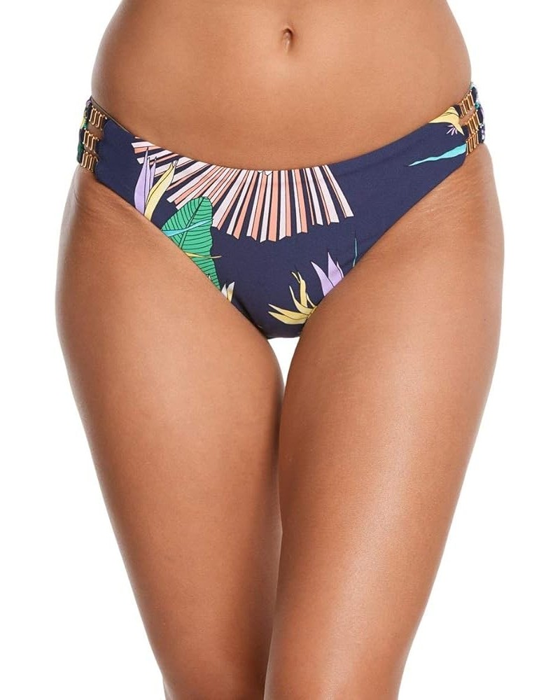 Women's Shirred Side Hipster Pant Bikini Swimsuit Bottom Navy / Midnight / Midnight Paradise $30.00 Swimsuits