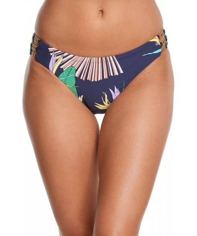 Women's Shirred Side Hipster Pant Bikini Swimsuit Bottom Navy / Midnight / Midnight Paradise $30.00 Swimsuits