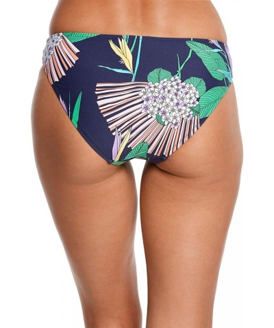 Women's Shirred Side Hipster Pant Bikini Swimsuit Bottom Navy / Midnight / Midnight Paradise $30.00 Swimsuits