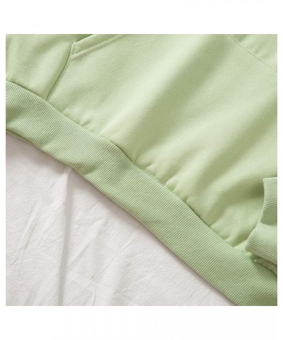 Women's Hoodie Butterfly Patchwork Pocket Cotton Casual Tops Pullover Sweatshirt Green $13.58 Hoodies & Sweatshirts