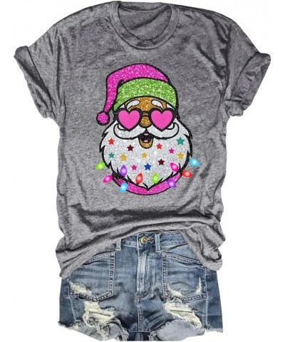 Winter T-Shirt for Women Family Christmas Party Tops Funny Xmas Baby It's Cold Outside Snowman Graphic Tees 1030-grey $11.39 ...