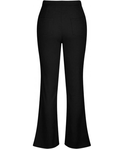 Womens Flare Jeans High Waist Stretchy Bell Bottom Denim Pants Fitted Wide Leg Jeans Girls Trousers Streetwear Black $10.61 J...