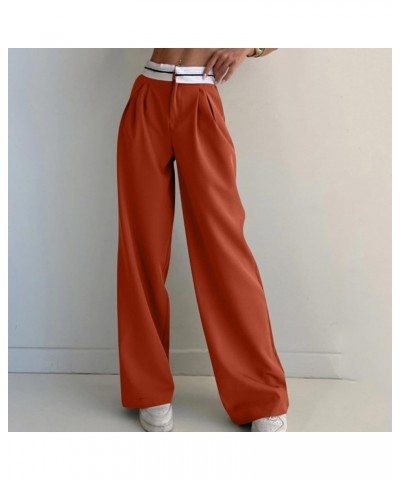 Wide Leg Pants for Women Summer/Fall Plus Flowy Pants Palazzo Pants Casual Business Casual Pants Womens Pants Dressy 02 Red $...