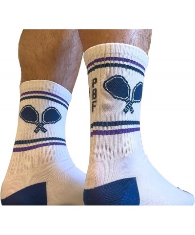 PBF Pickleball Socks for Men & Women, Athletic Crew & Quarter Length, Moisture Wicking Dri Fit Cotton, Tennis Squash Padel Ar...