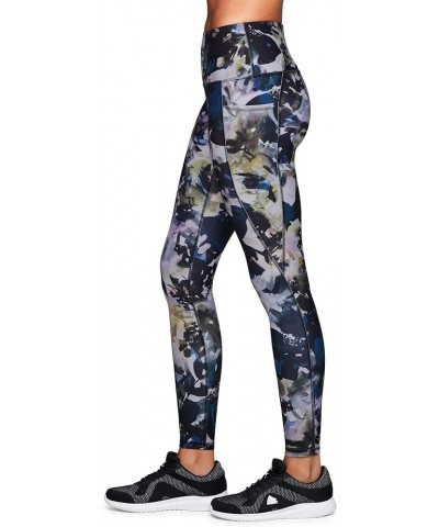 Active Women's Ultra Hold 7/8 Ankle Full Length Printed Running Yoga Legging Abstract Floral Multi $11.96 Leggings