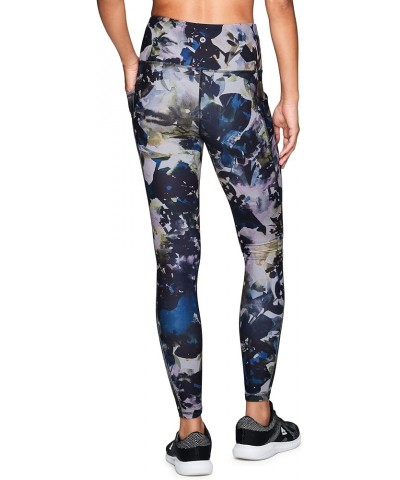 Active Women's Ultra Hold 7/8 Ankle Full Length Printed Running Yoga Legging Abstract Floral Multi $11.96 Leggings