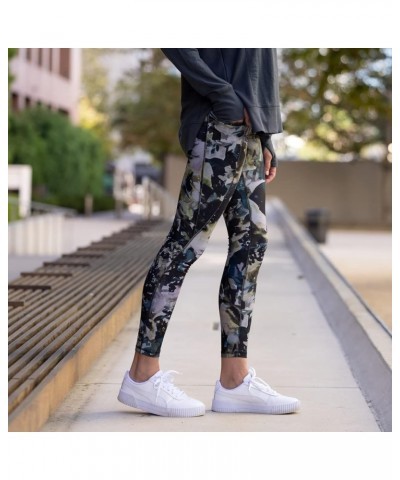 Active Women's Ultra Hold 7/8 Ankle Full Length Printed Running Yoga Legging Abstract Floral Multi $11.96 Leggings