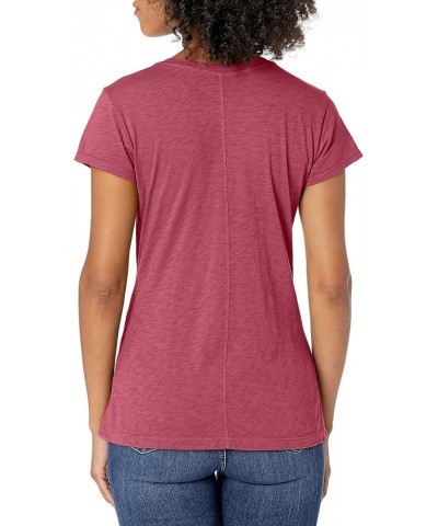 Women's Slub Crewneck Tee Bordo $36.96 T-Shirts