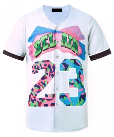 Unisex Baseball Jersey for 90s Theme Birthday Party Pp002-23 White $8.98 Tops