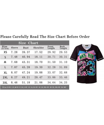 Unisex Baseball Jersey for 90s Theme Birthday Party Pp002-23 White $8.98 Tops