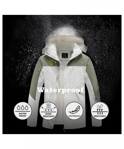 Rain Jacket for Women, Women's Waterproof Lightweight Rain Jackets Packable Raincoat Windbreaker Coat with Hood Off-white $17...