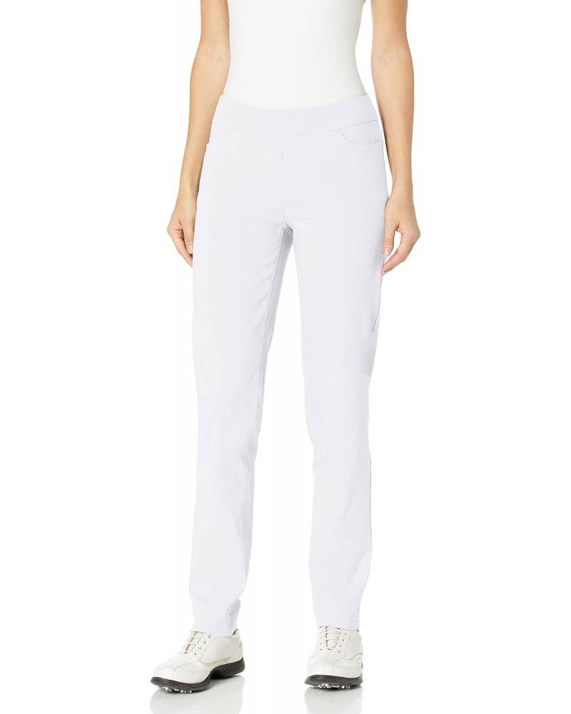 Womens Golf Apparel - Women's Regular Pull-On Straight-Leg Pant with Pockets (White,4) $31.66 Pants