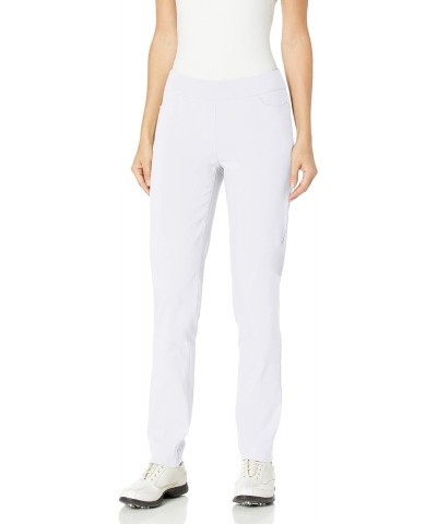 Womens Golf Apparel - Women's Regular Pull-On Straight-Leg Pant with Pockets (White,4) $31.66 Pants