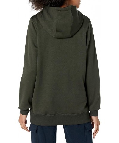 Women's Yerba Pullover Hooded Fleece Baselayer Snowboard Sweatshirt Black Green $33.80 Activewear