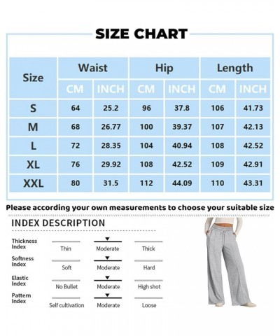 Sweatpants Wide Leg Women Women's Causal Trendy 2024 Drawstring High Waist Baggy Straight Wide Leg Sweatpants with Pockets 01...