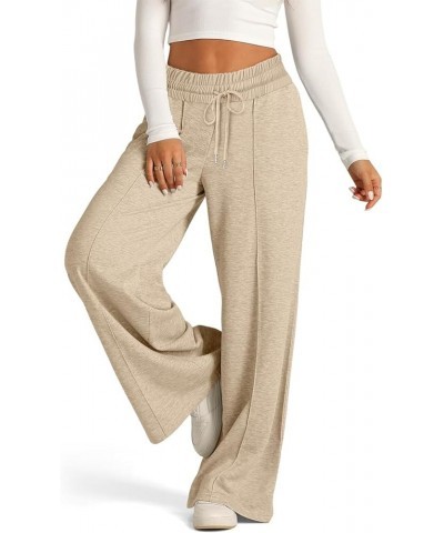 Sweatpants Wide Leg Women Women's Causal Trendy 2024 Drawstring High Waist Baggy Straight Wide Leg Sweatpants with Pockets 01...