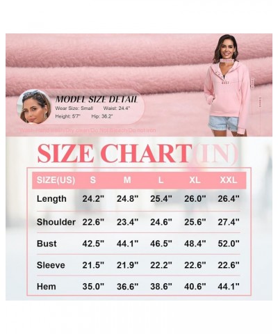 Women Hoodies Casual Button Down Sweatshirt Drawstring Long Sleeve Pullover Fall Winter Clothes with Pockets Coffee $14.96 Ho...