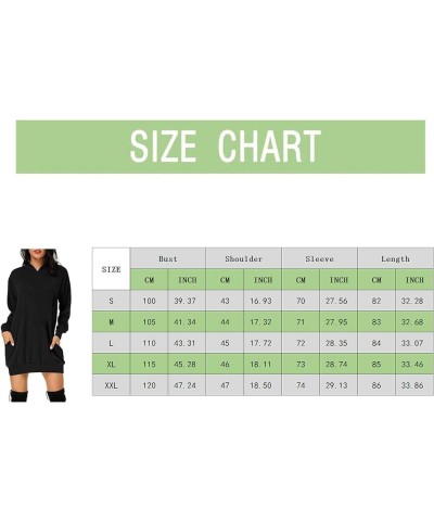 Women Oversized Hoodie Dress Long Sleeve Split Hem Drawstring Solid Pullover Casual Sweatshirt with Kangaroo Pocket A5-black ...