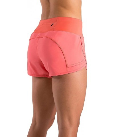 Women's Lightweight Running Shorts with Mesh Linner 3" WOD Workout Athletic Shorts for Women with Phone Pocket Coral $17.99 A...