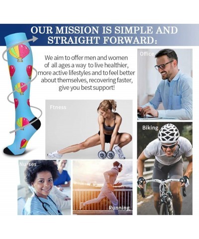 Compression Socks For Women& Men circulation(8 Pairs),Socks-Best for Running,Sports,Hiking,Flight travel,Pregnancy 06-navy/Gr...