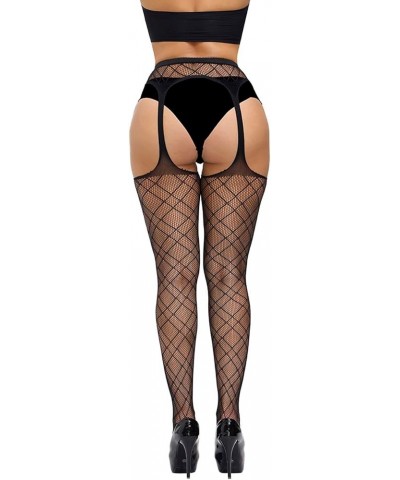 Womens High Waist Tights Fishnet Stockings Suspenders Pantyhose Mesh Thigh High Pantyhose Stockings Stockings Leggings Yl2-e ...