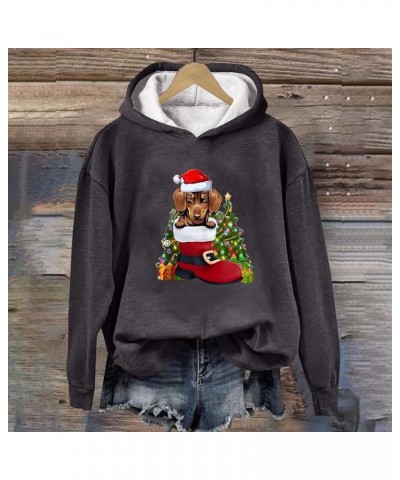 Christmas Sweatshirts for Women 2023 Funny Xmas North Pole Letter Graphic Pullover Tops Casual Long Sleeve Shirts E09-grey $8...